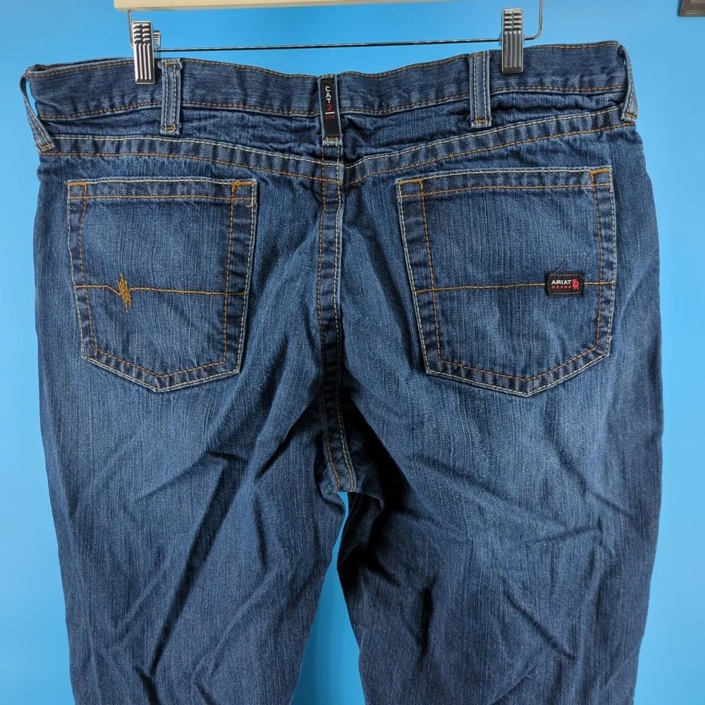 Ariat FR Jeans Men's 40x36 Blue M3 Loose Straight CAT 2 Flame Resistant Work
